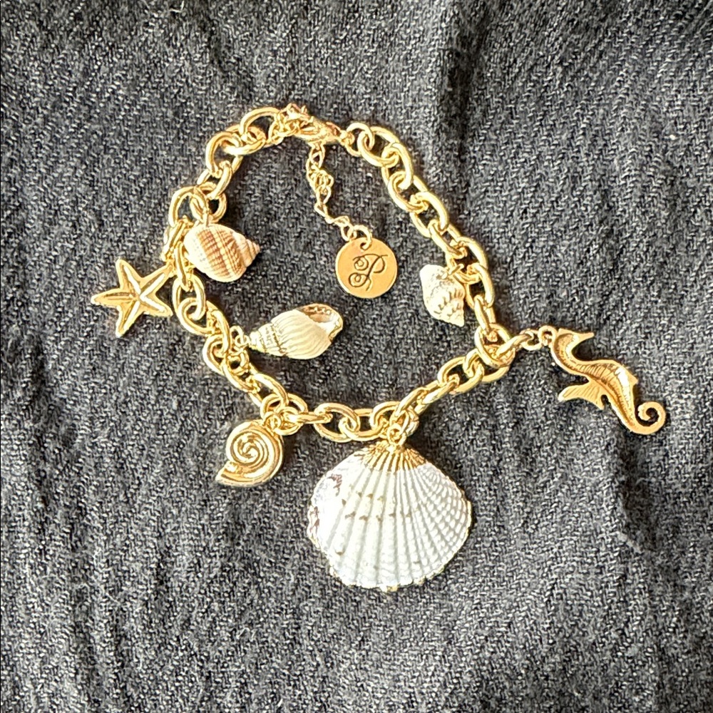 New Plunder Gold Ocean Charm Bracelet